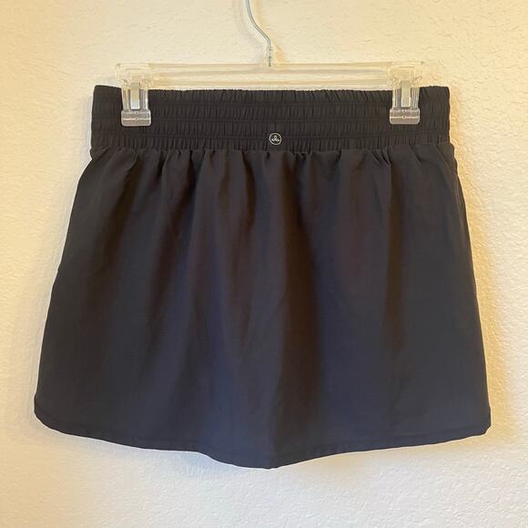 prAna Peak to Pavement Skort S Activewear Tennis Outdoor Pickleball Hiking Black - Picture 3 of 11